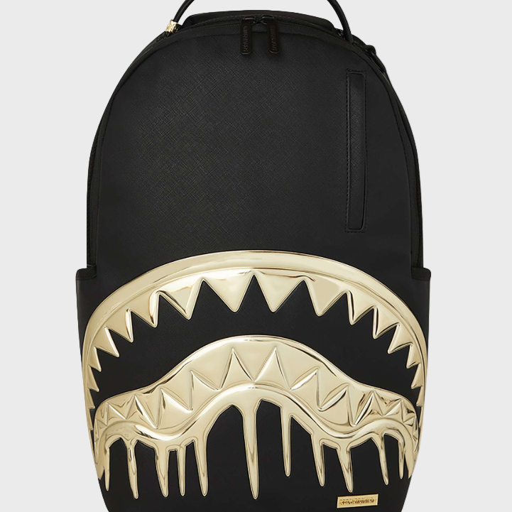 Sprayground 910B8178 20L Gold & Dangerous Backpack - Black