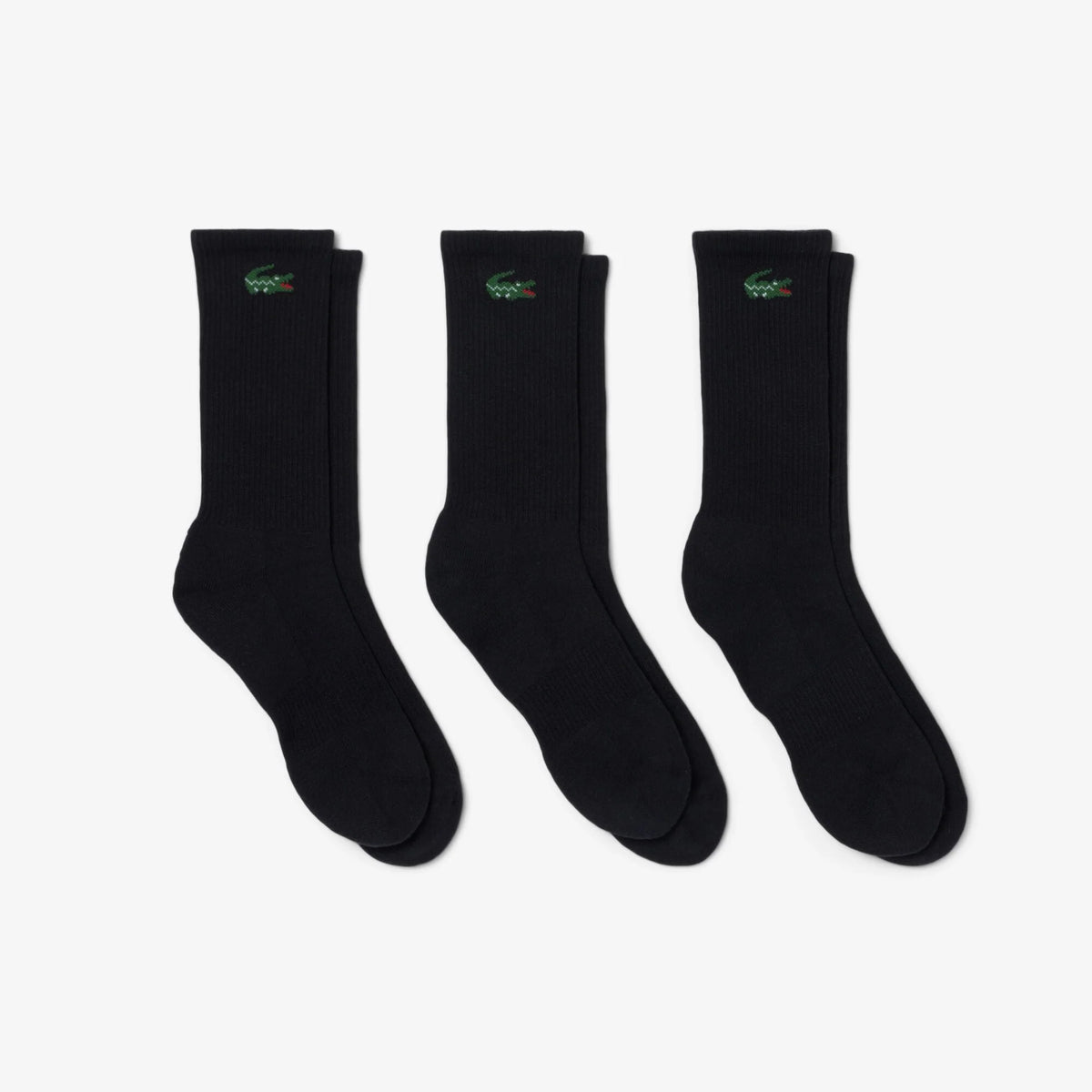Lacoste RA9246-00 Unisex Crew Socks 031 - Black