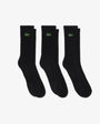 Lacoste RA9246-00 Unisex Crew Socks 031 - Black