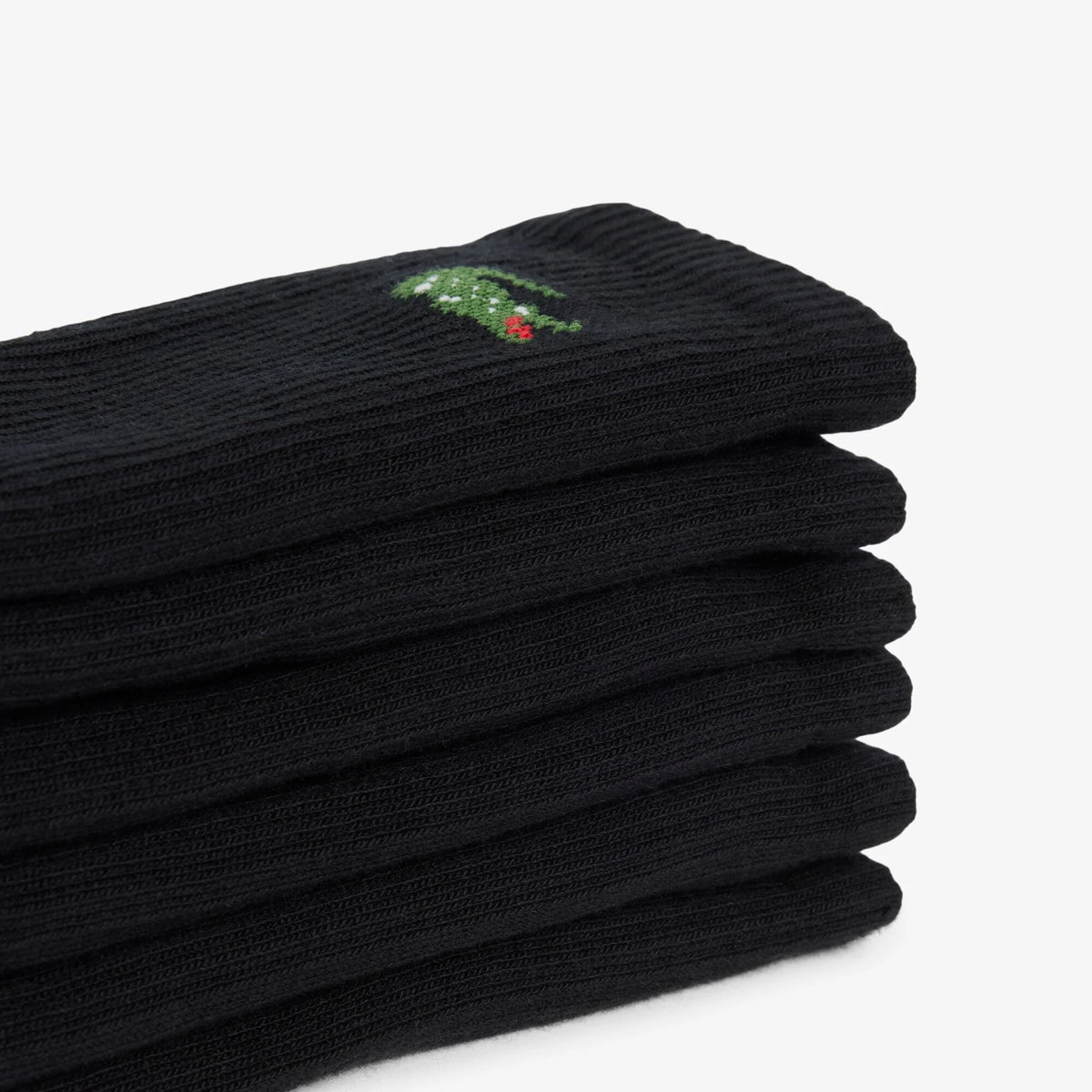 Lacoste RA9246-00 Unisex Crew Socks 031 - Black