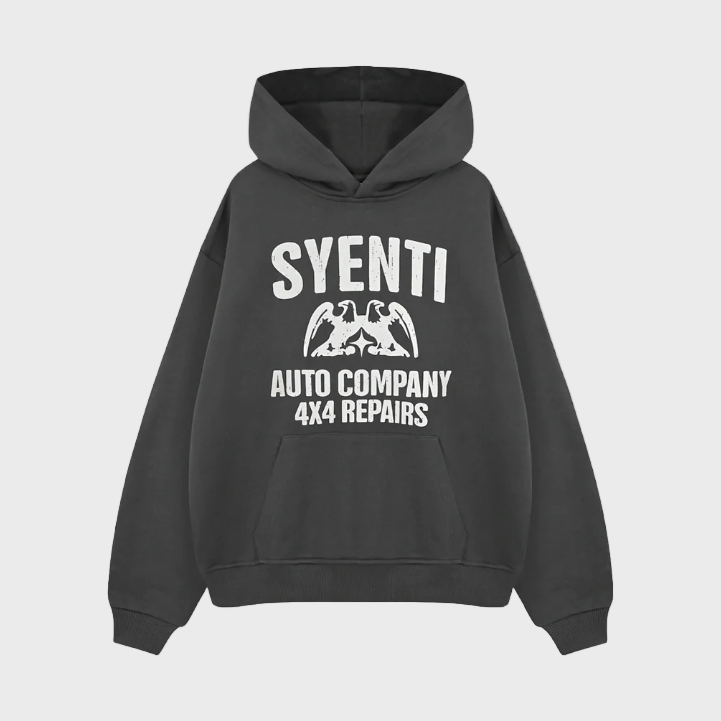 Syenti Auto Comapny Hoodie - Dark Grey