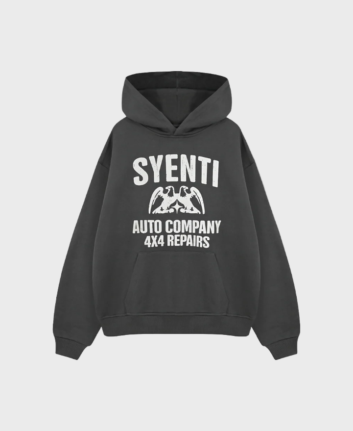 Syenti Auto Comapny Hoodie - Dark Grey