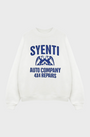 Syenti Auto Company Crewneck Sweatshirt - Off White