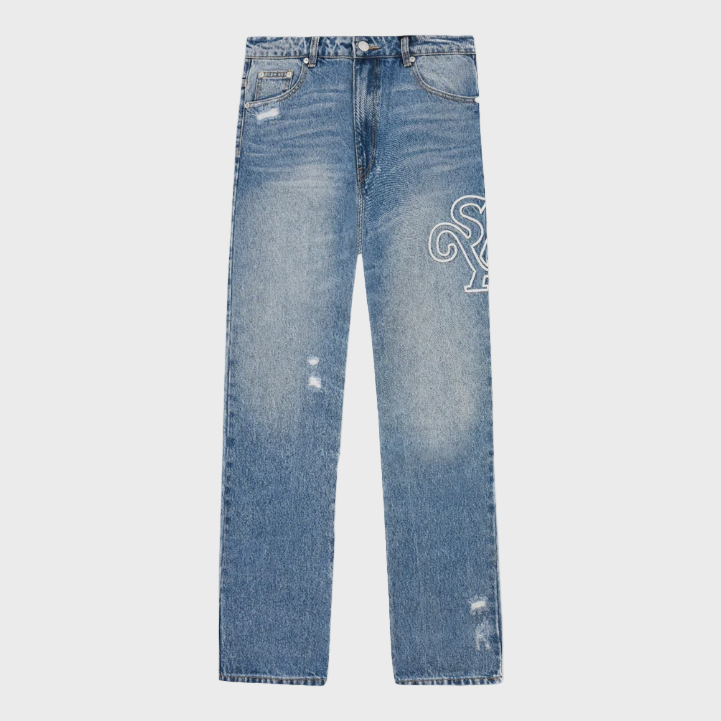 Syenti Emblem Jeans - Light Blue