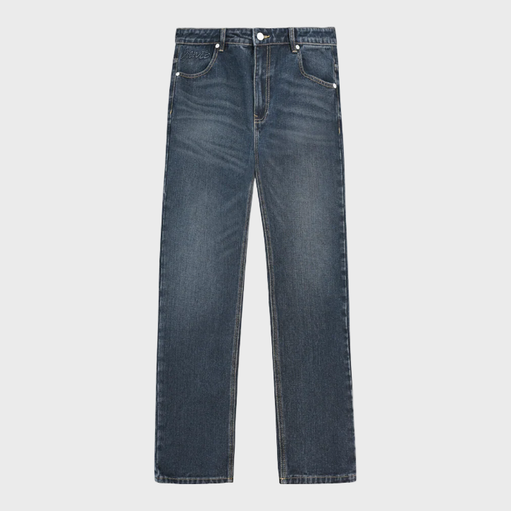Syenti Embossed Jeans - Dark Blue