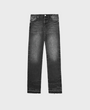 Syenti Released Hem Jeans - Black