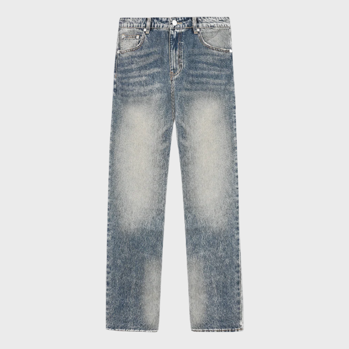 Syenti Stone Washed Jeans - Blue