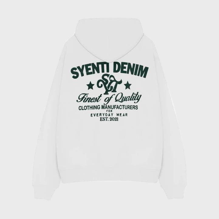 Syenti Syenti Denim Hoodie Off White