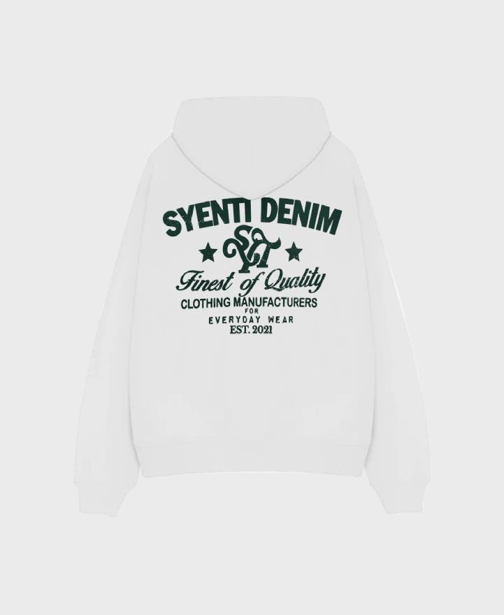 Syenti Syenti Denim Hoodie Off White