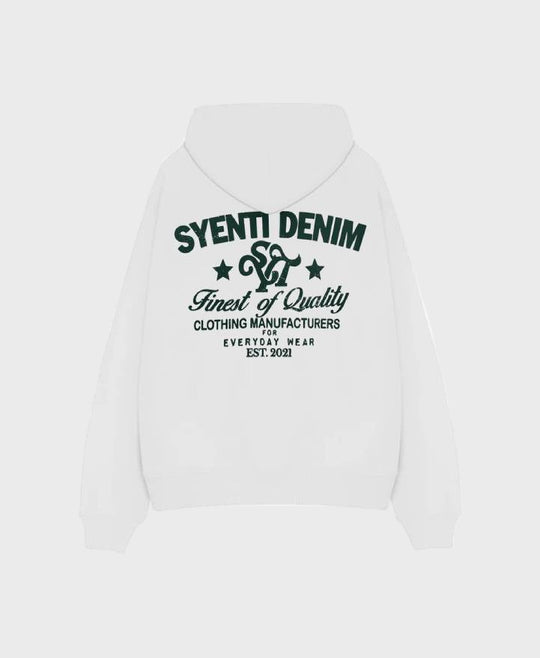 Syenti Syenti Denim Hoodie Off White