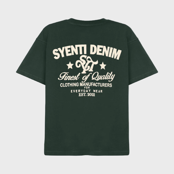 Syenti Syenti Denim T-Shirt Forest Green