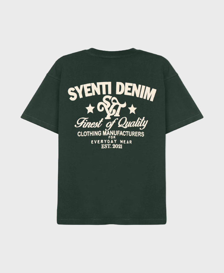 Syenti Syenti Denim T-Shirt Forest Green