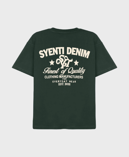 Syenti Syenti Denim T-Shirt Forest Green