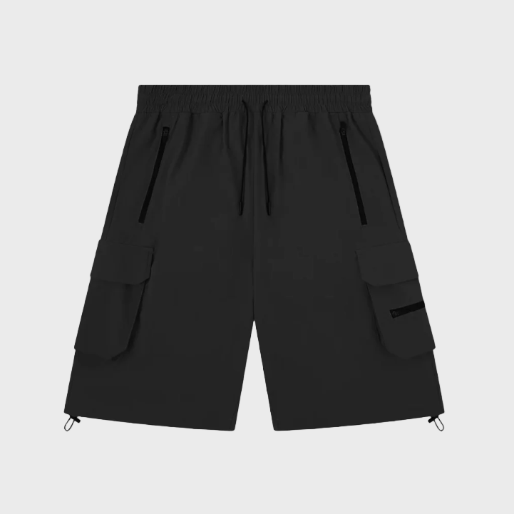 Syenti Techical Cargo Shorts - Black