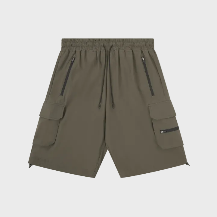 Syenti Technical Cargo Short - Olive Green