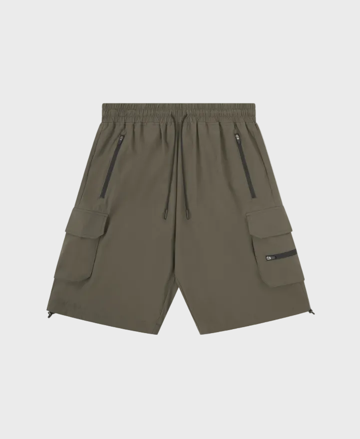Syenti Technical Cargo Short - Olive Green