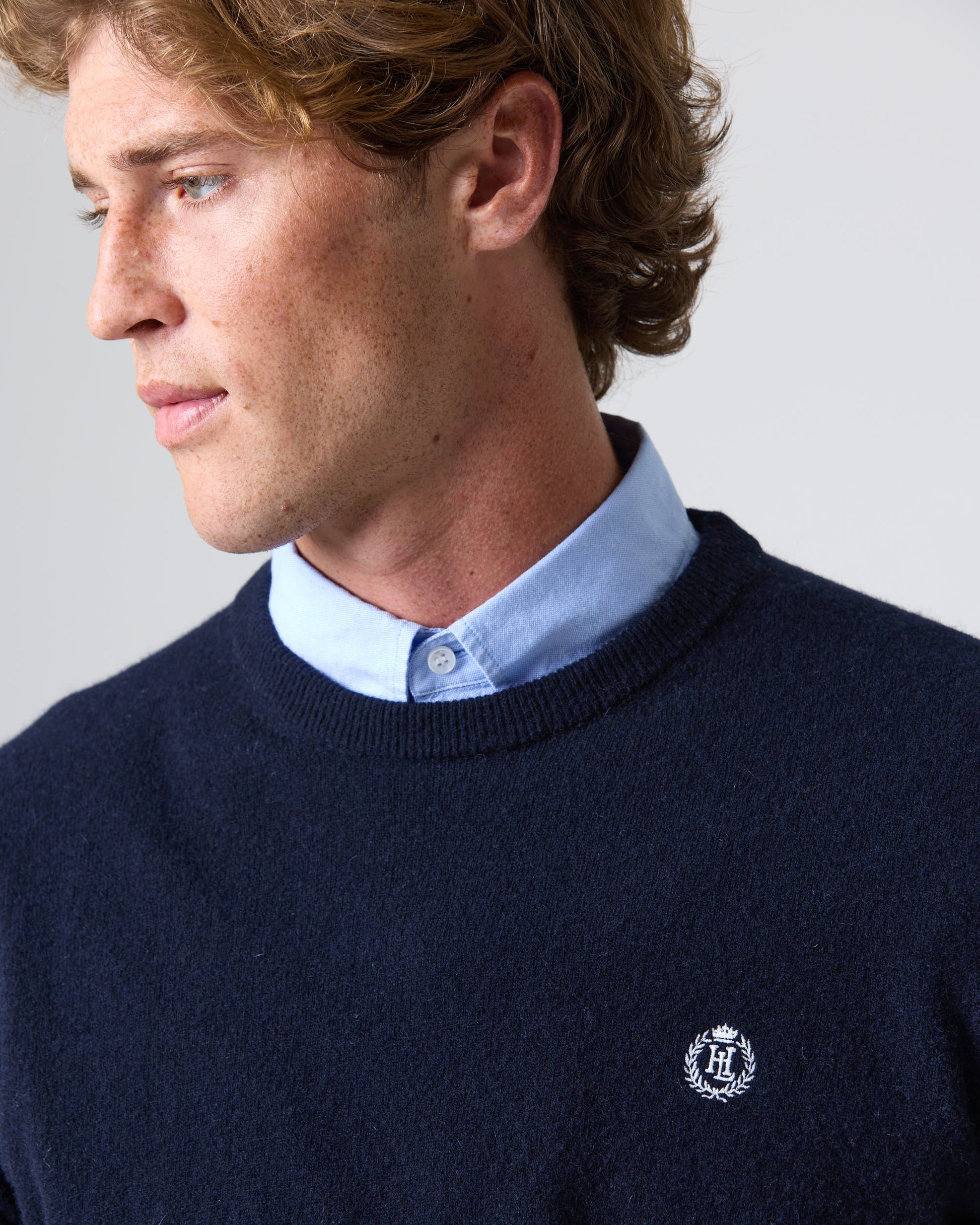 Henri Lloyd Teddington Crew Neck Jumper - Dark Navy