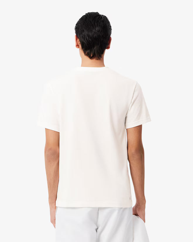 Lacoste TH2042Ultra Dry XXL Logo Sport T-Shirt - AU8 White/Black
