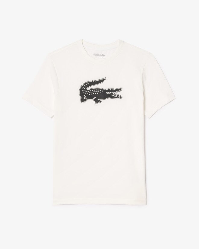Lacoste TH2042Ultra Dry XXL Logo Sport T-Shirt - AU8 White/Black