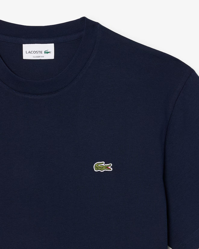 Lacoste TH7318-00 AD985 Crewneck T-Shirt 166 - Navy Blue