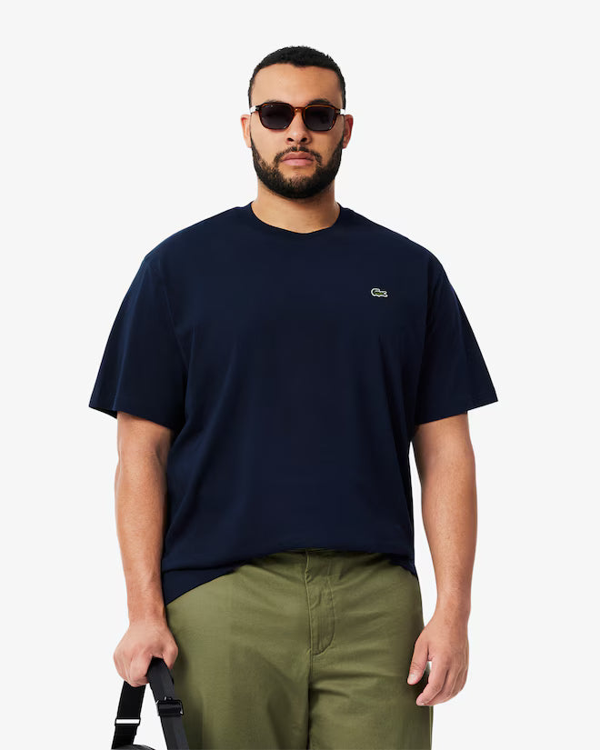 Lacoste TH7318-00 AD985 Crewneck T-Shirt 166 - Navy Blue