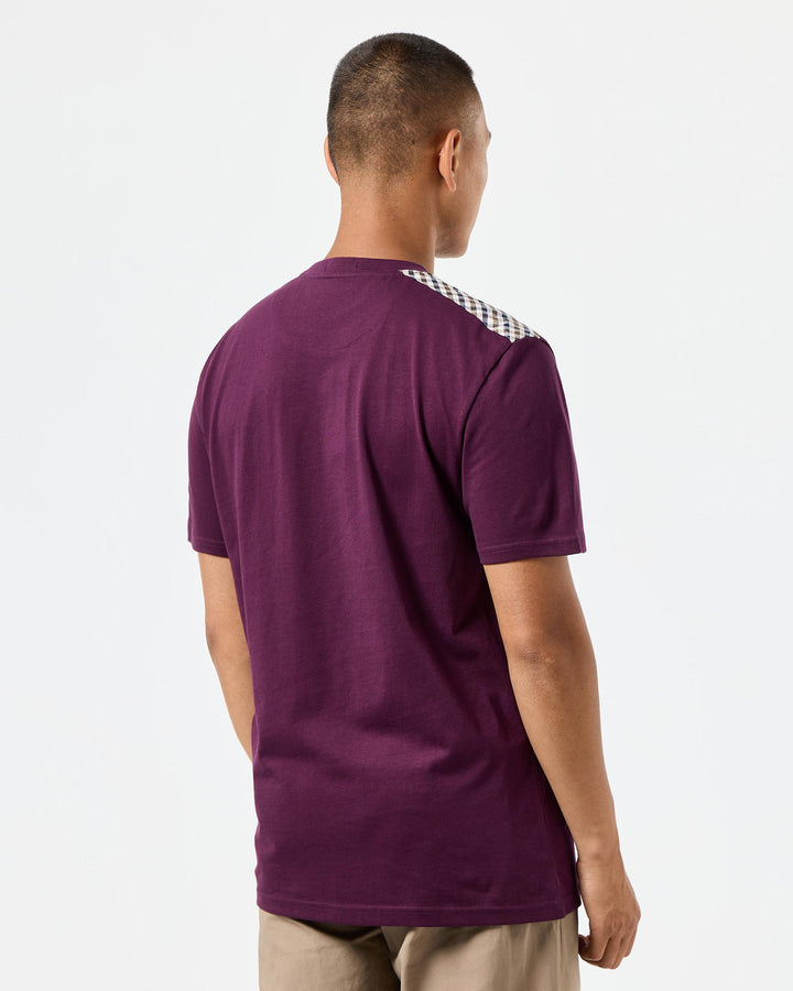Weekend Offender Diaz T-shirt Acaiberry/Midhousecheck