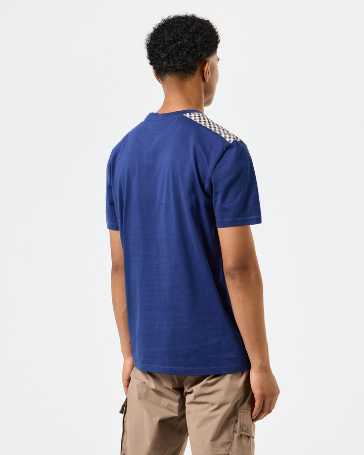 Weekend Offender Diaz T-shirt Bright Navy/Midhousecheck