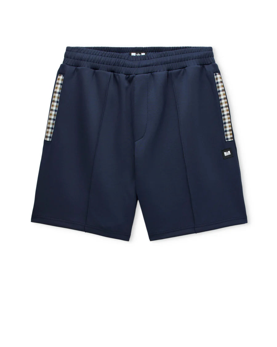 Weekend Offender TST1B01 Maya Jacquard Rib Shorts - Navy