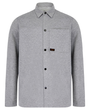 Tokyo Laundry Commander Overshirt - Light Grey Marl