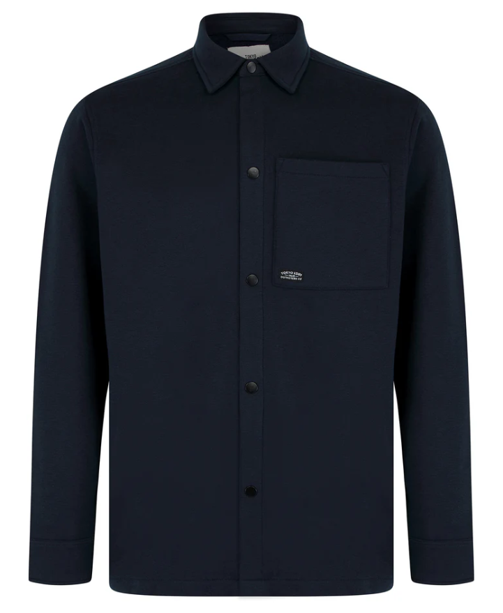 Tokyo Laundry Commander Overshirt - Sky Captain Navy