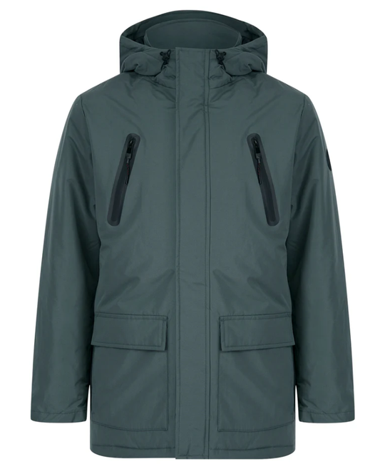 Tokyo Laundry Damani Padded Hooded Parka Jacket - Grey