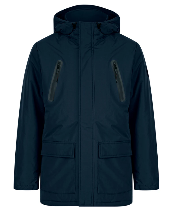 Tokyo Laundry Damani Padded Hooded Parka Jacket - Navy