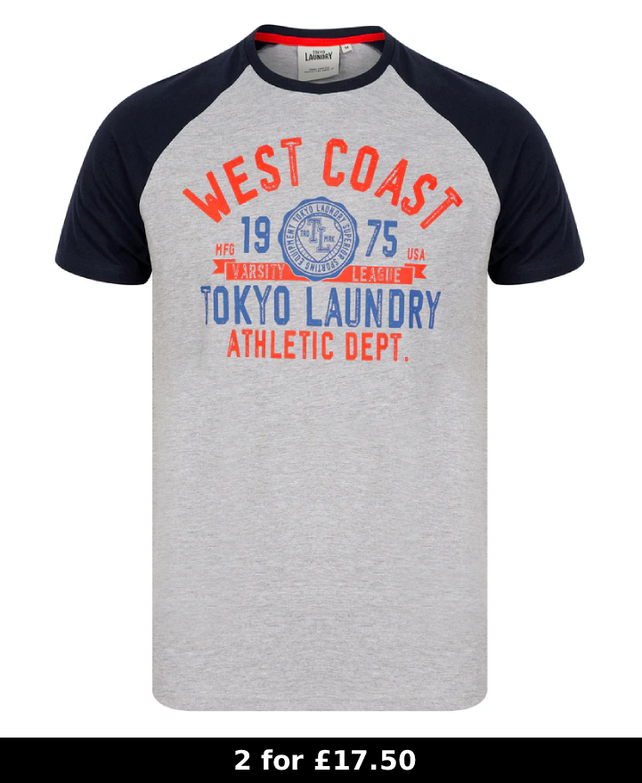 Tokyo Laundry Dewalt T-Shirt - Maritime Blue