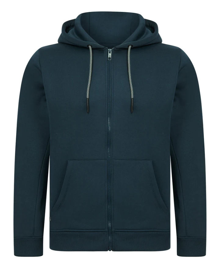 Tokyo Laundry Emund Zip Through Hoodie - Midnight Navy