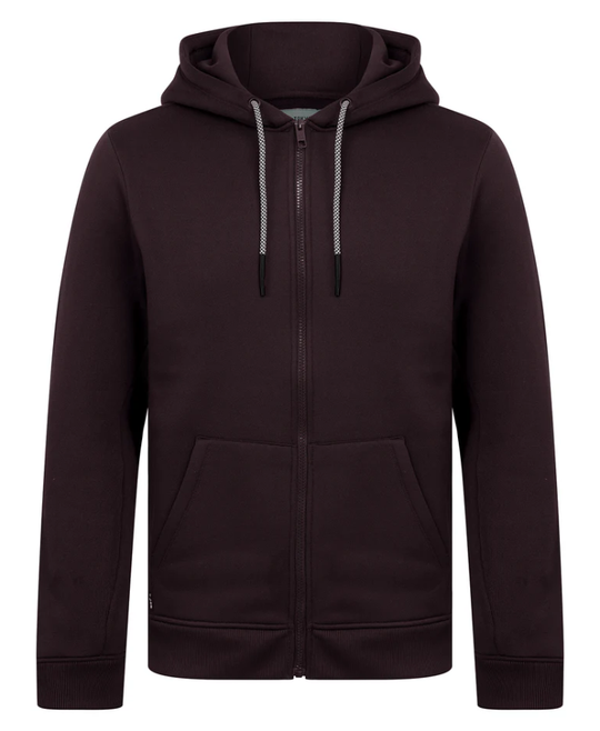 Tokyo Laundry Emund Zip Through Hoodie - Wine Tasting