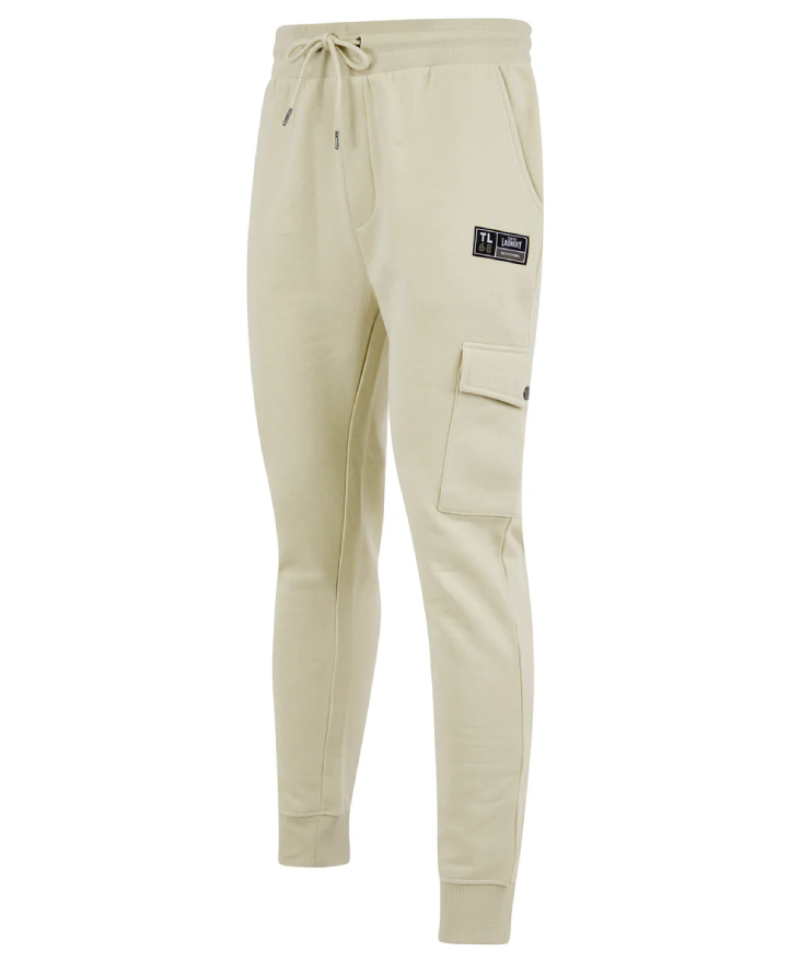 Tokyo Laundry Phantom Multi-Pocket Cargo Style Cuffed Joggers - Stone