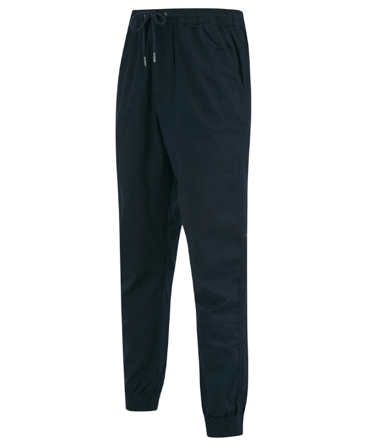 Tokyo Laundry Portmany 2 Stretch Cotton Twill Cuffed Cargo Jogger Pants - Sky Captain Navy