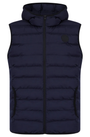 Tokyo Laundry Tamaki Quilted Hooded Puffer Gilet - Sky Captain Navy