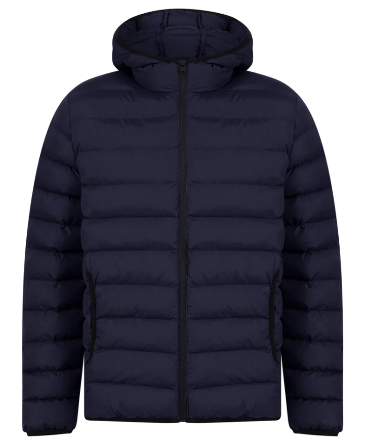 Tokyo Laundry Tamary Quilted Puffer Hooded Jacket - Sky Captain Navy