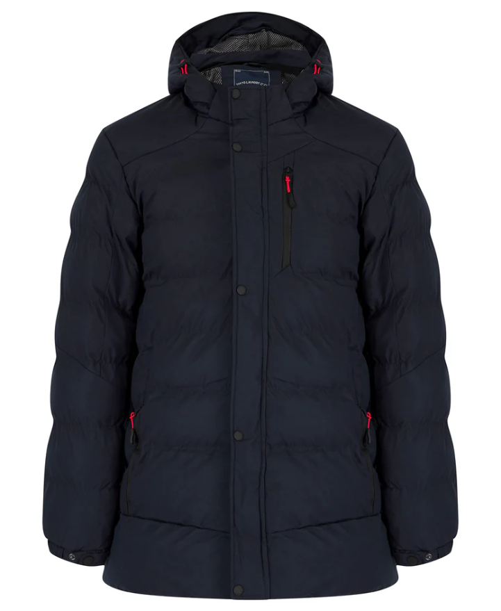 
Tokyo Laundry Yorkshire 2 Quilted Puffer Coat with Hood - Sky Captain Navy
