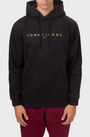 Tommy Jeans Linear Logo Hoodie  - Black/Faded Sun Kiss
