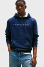 Tommy Jeans Linear Logo Hoodie Dark Navy
