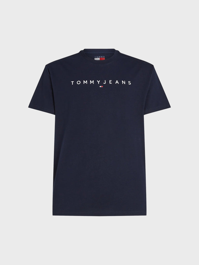 Tommy Jeans Linear Logo T-Shirt - Dark Navy