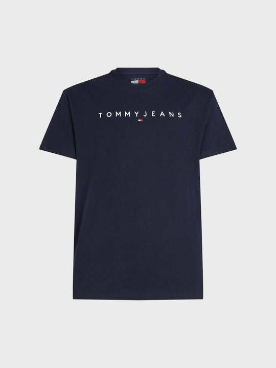 Tommy Jeans Linear Logo T-Shirt - Dark Navy