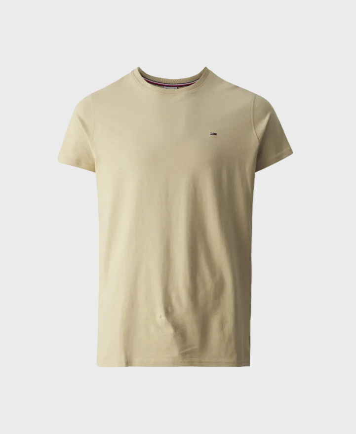 Tommy Jeans TJM Slim Signature T-Shirt - Gentle Gold
