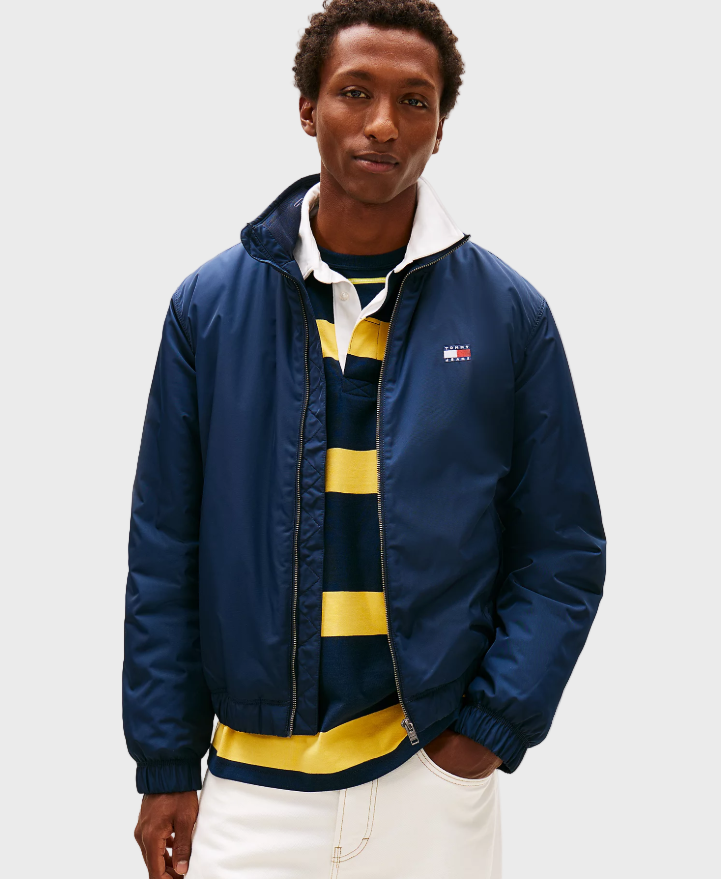 Tommy Jeans Water Repellent Relaxed Padded Jacket - Dark Blue