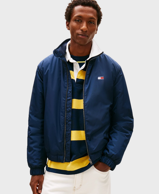 Tommy Jeans Water Repellent Relaxed Padded Jacket - Dark Blue