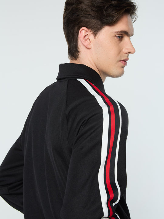 Sergio Tacchini STM21116 Renshaw Tape Track Top Black