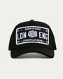 Christian Rose CR002BW Iconic II Plate Hat - Black White