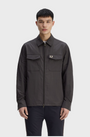 Fred Perry M5684 Zip Through Overshirt - Y93 Anchor Grey